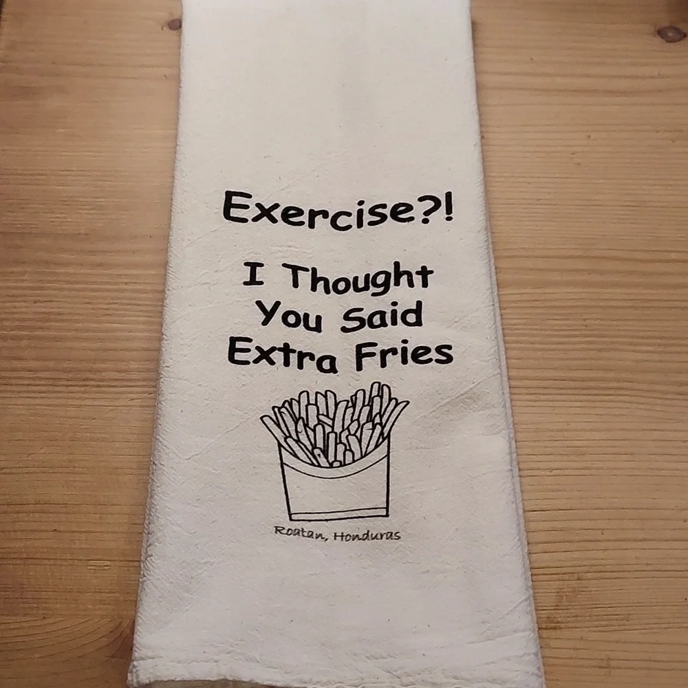 Funny tea towel dish towel cotton